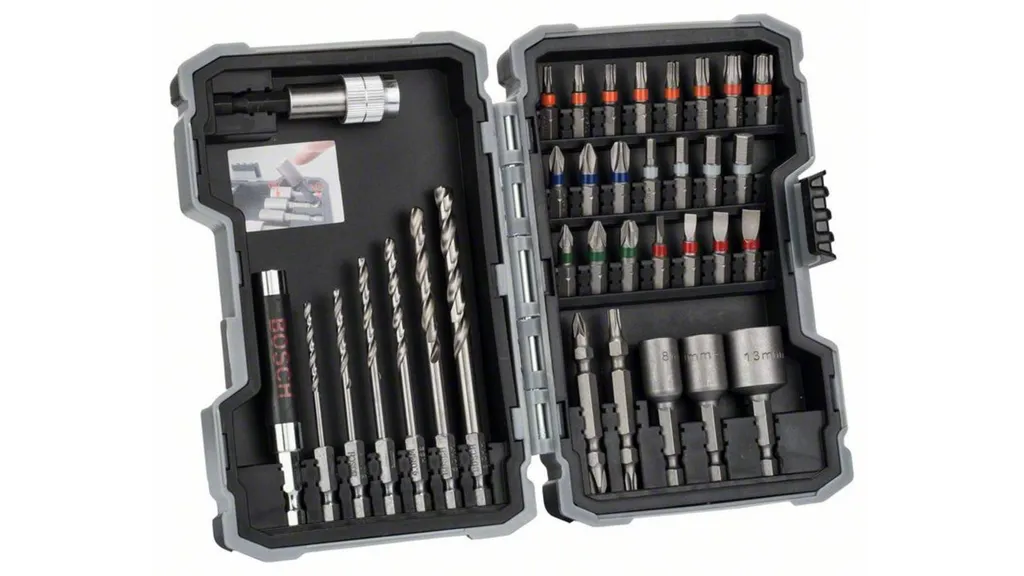 Kit Complet Bosch 2607017328 avec Forets HSS-G et Embouts pour Travaux