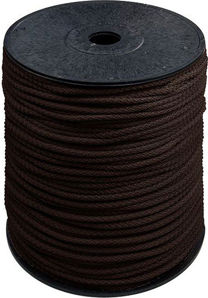 Dacron-Polyester-Seil 0,64 Cm, Schwarz - 150 M Spule, Bruchlast 444 Kg - UV- & Abriebfest Für Outdoor & Handwerk