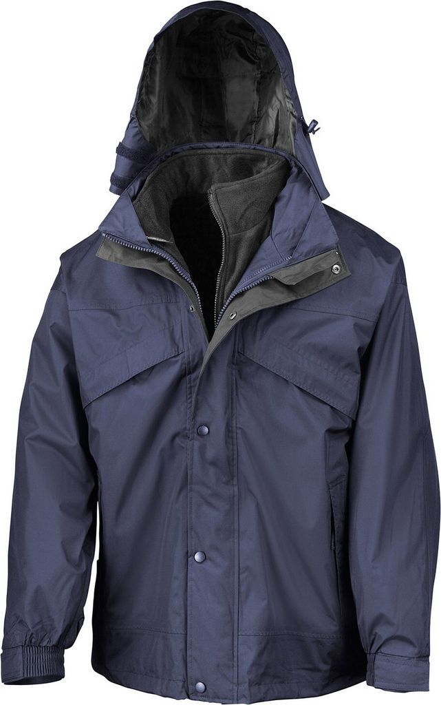 Result - Jacke, wasserfest 3 in 1 für Herren PC6791 (4XL) (Marineblau/Schwarz)