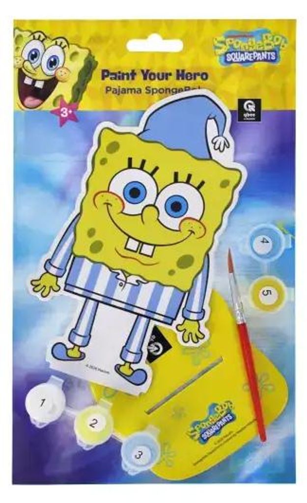 Malset zum Ausmalen nach Zahlen, Figur von SpongeBob, Produktbild 
