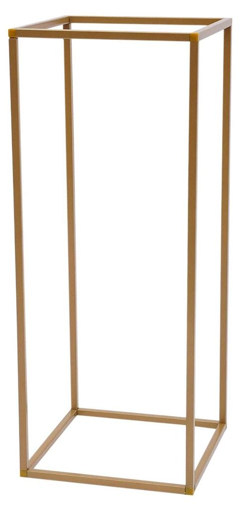 Blumenständer für Tischdeko - Rechteckiger geometrischer Ständer - 10er-Pack - 80 cm Hoch - Eisen + Kunststoff - Moderner Stil - Tiefes Saphirblau