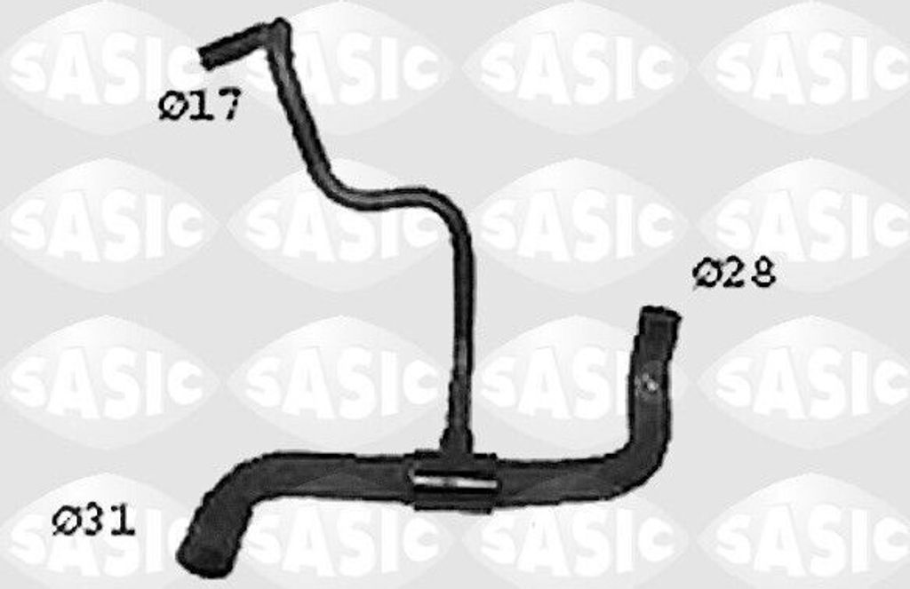 SASIC Kühlerschlauch Wasserschlauch für RENAULT MEGANE I (BA0/1) SWH4296