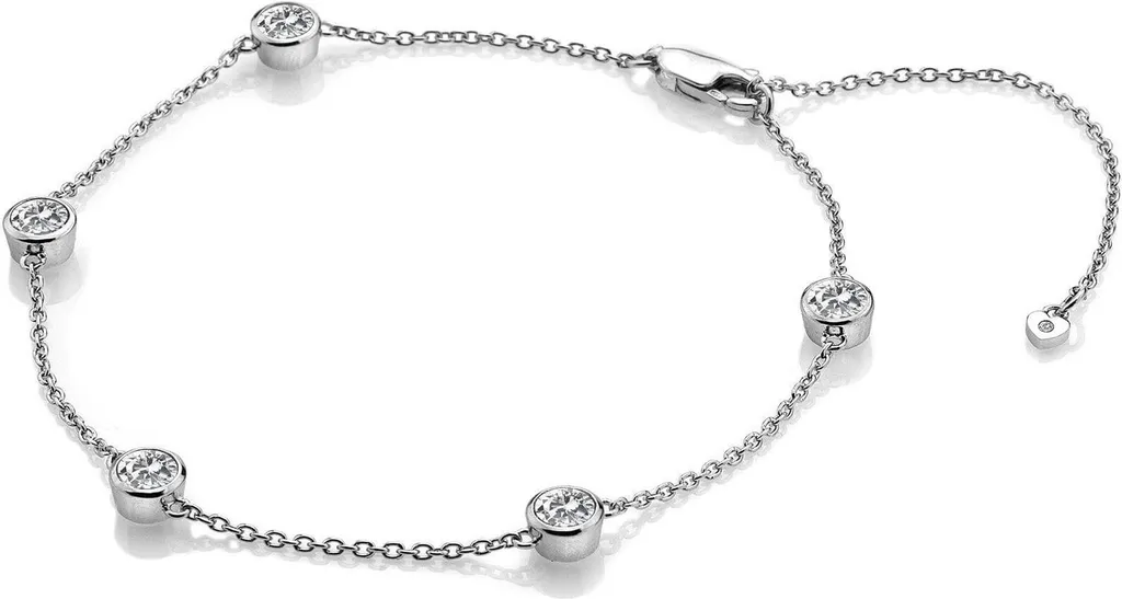 Bracelet Femme Argent et Pierres Topazes Blanches Éclatantes Modèle DL580