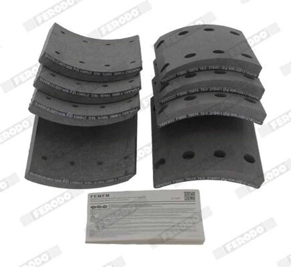 Mâchoires de frein robustes FERODO F3660 de 200mm avec support 6,73kg