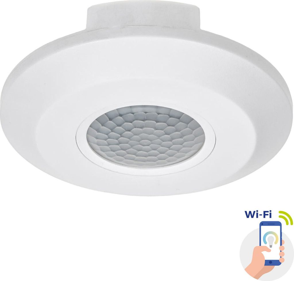 WLAN Smarter PIR Einbau Bewegungssensor dimmbar - IP20 2000W 8m