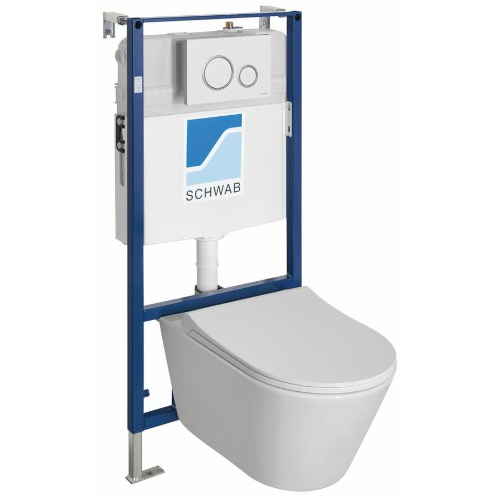 Sapho AVVA Wand-WC Rimless mit UP-Spülkasten und Produktbild 