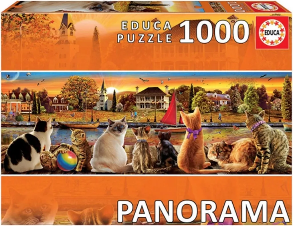 Loisir Créatif Puzzle 1000 pièces Chats On The Quay - Idée Cadeau Adulte
