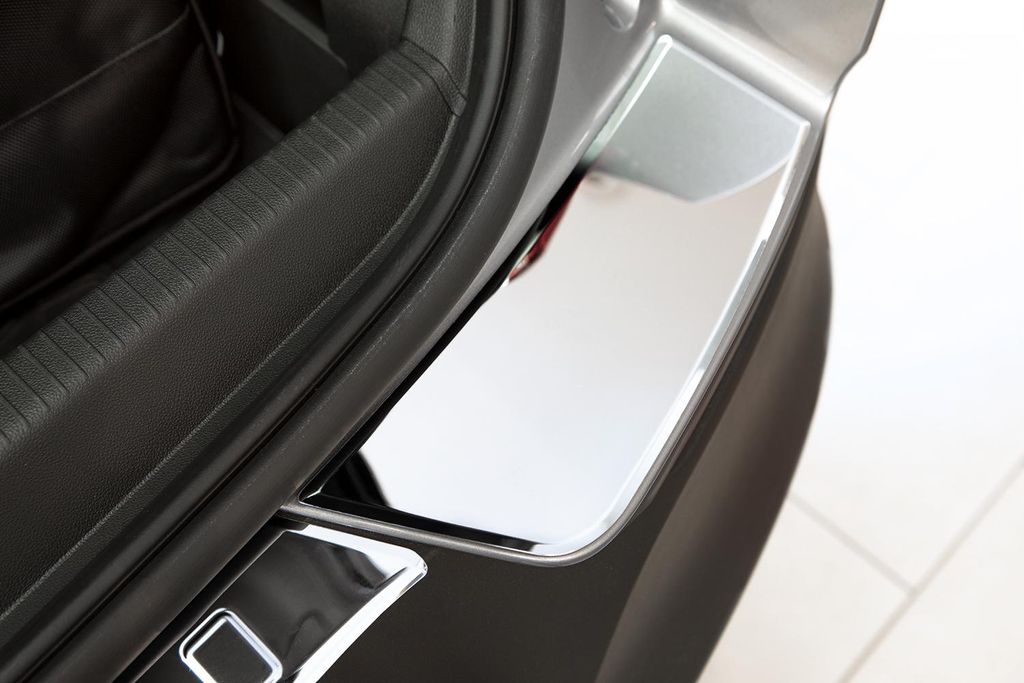 Ladekantenschutz passend für Opel Grandland X Edelstahl Bj. 10/2017-2021, Farbe:Silber glänzend