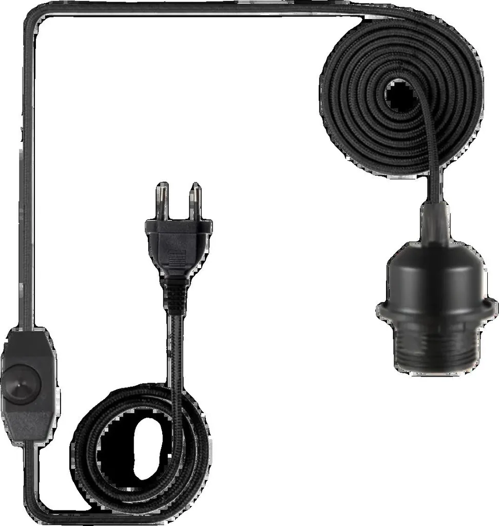 Luminaire Suspendu Vintage en Chanvre avec Interrupteur Variateur C x2