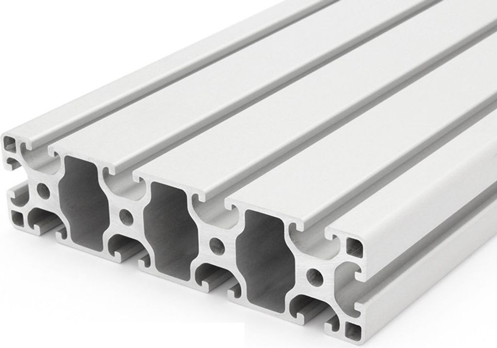 Länge 1280mm - Aluminiumprofil 40x160L I-Typ Nut 8 (leicht), silber eloxiert. Aluminium Profil 40x160 Alu Profil 40 x 160 Montage- Systemprofil