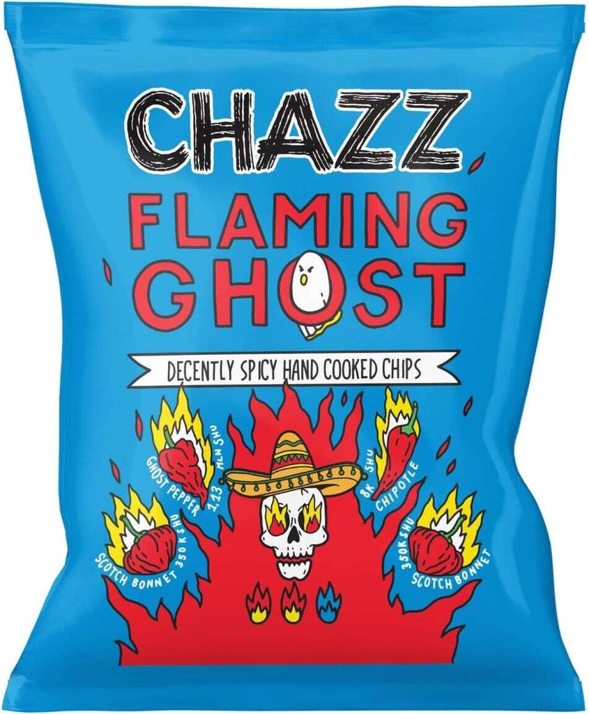 CHAZZ Kettle Chips Flaming Ghost 50g Produktbild 