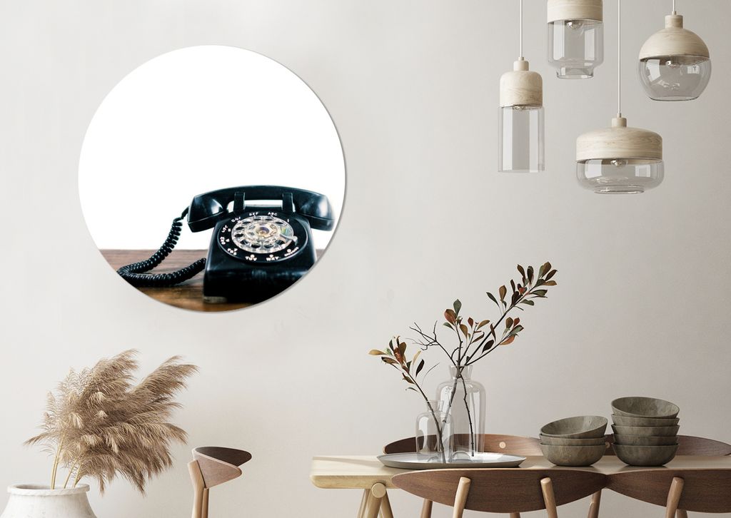 MuchoWow - Mauerkreis - Wandbilder - Runde Bild - Bild aus Aluminium - Schlafzimmer - Wohnzimmerdekoration - Wand Dekoration