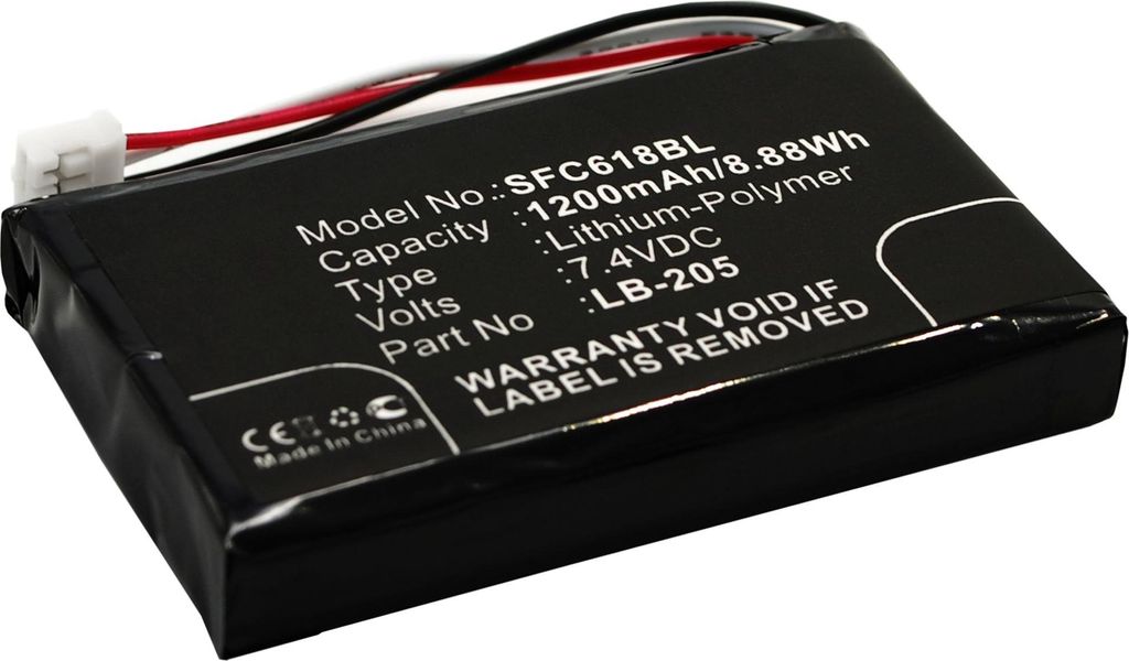 subtel 1x Akku für Zahlungsterminal / POS Kompatibel mit Safescan 6185, 131-0477 - (1200mAh, 7.4V)