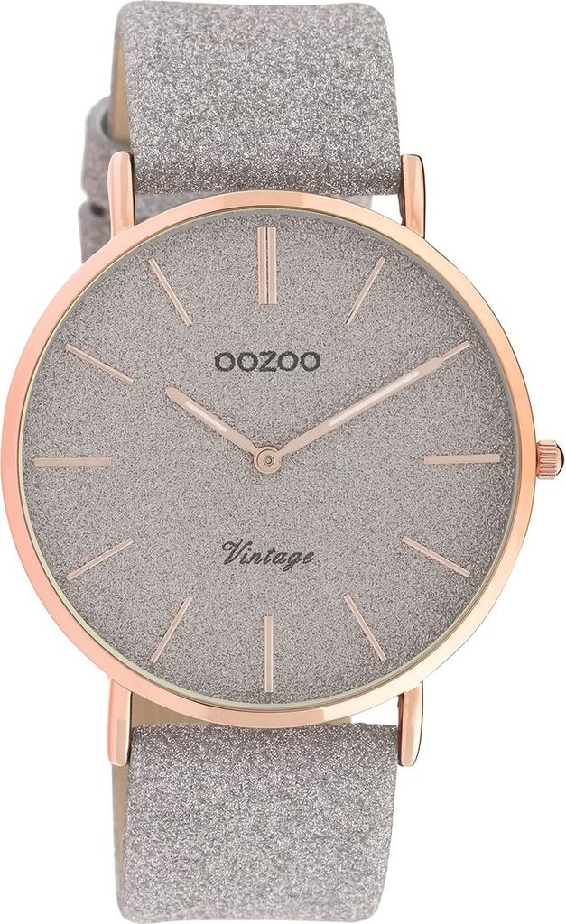 Oozoo Damen Edelstahlarmband Uhr Vintage blau C20102 Analog Produktbild 