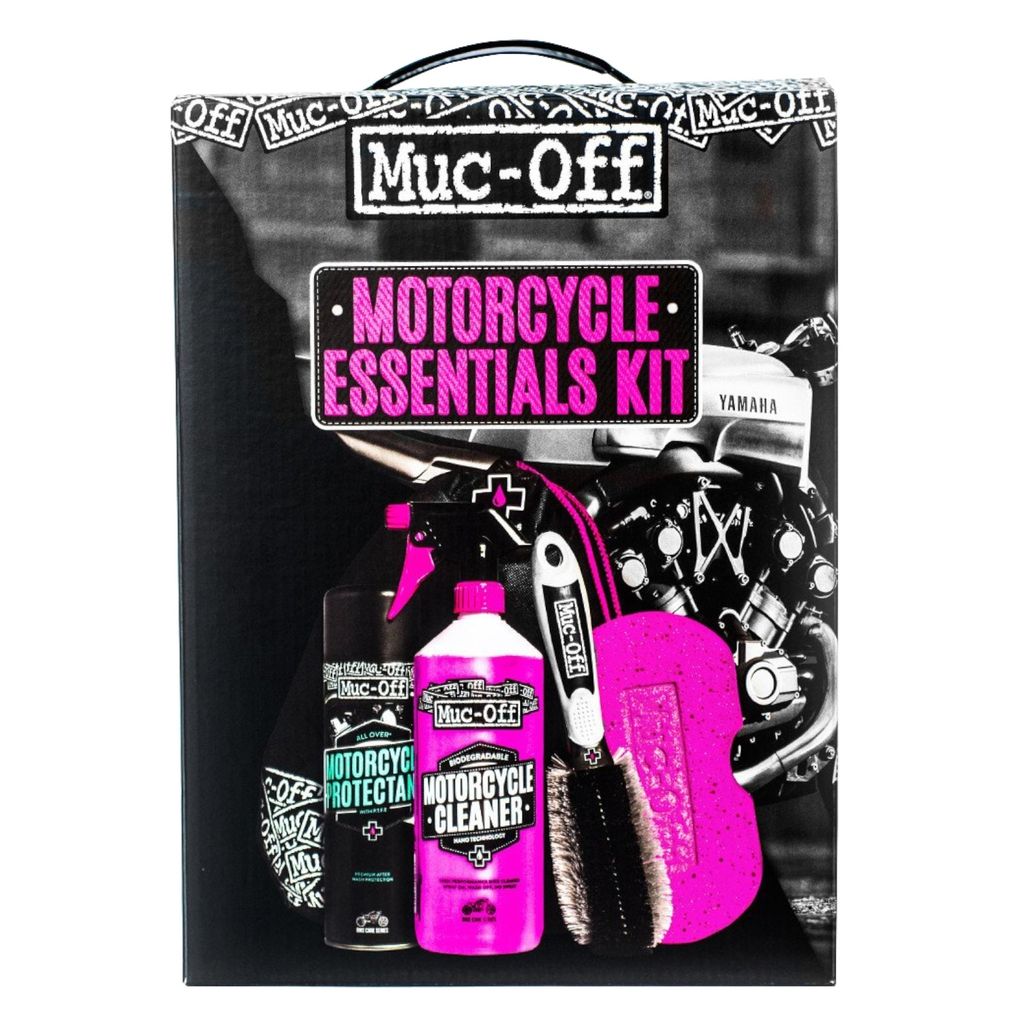 Muc Off Motorrad Reinigungsset Essentials Motorcycle Kit Produktbild 