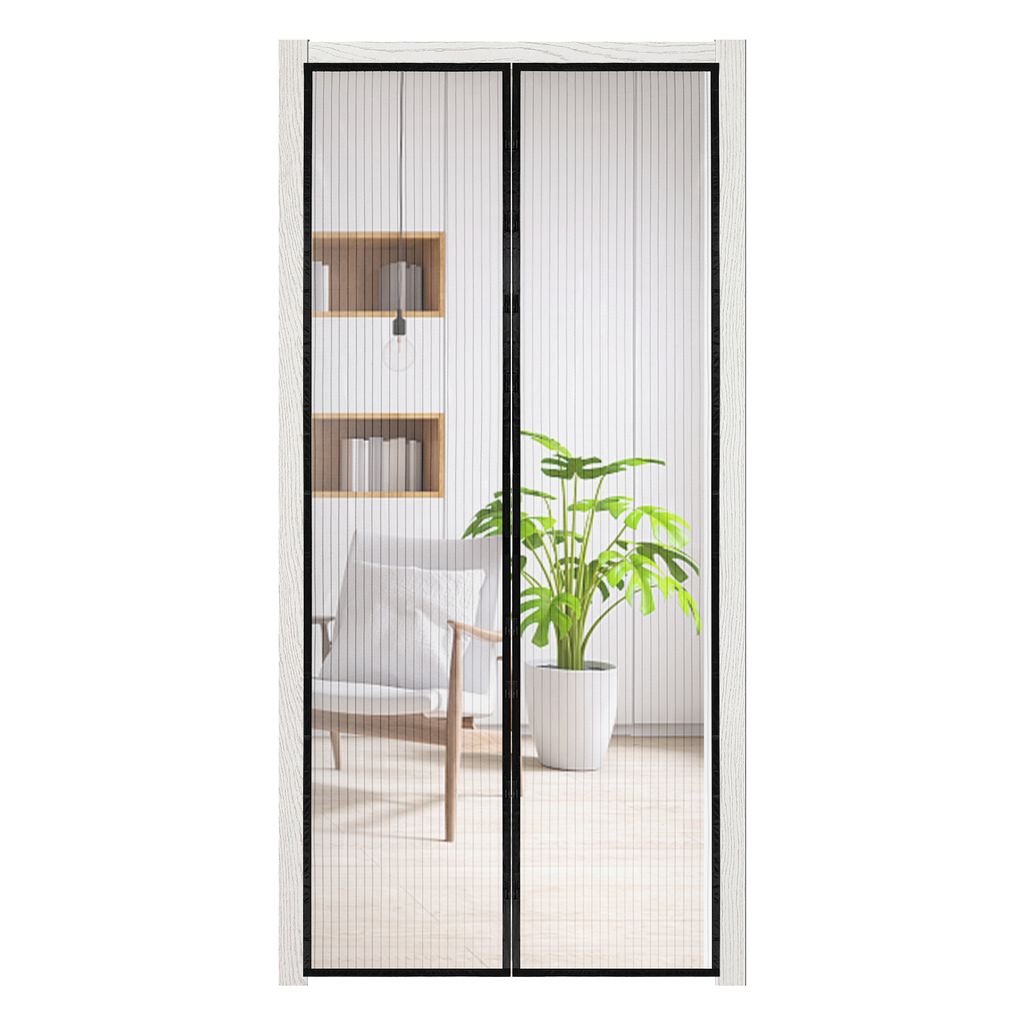 Magnet Fliegengitter Tür 90 x 210 cm Insektenschutz Balkontür Fliegenvorhang Mückenschutz Magnetvorhang Ohne Bohren