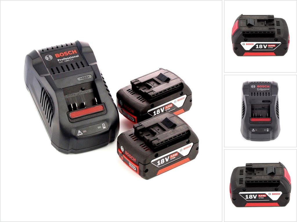 Bosch Starter-Set 18 V mit 2x GBA 18 V 5,0 Ah Li-Ion Akku + Produktbild 
