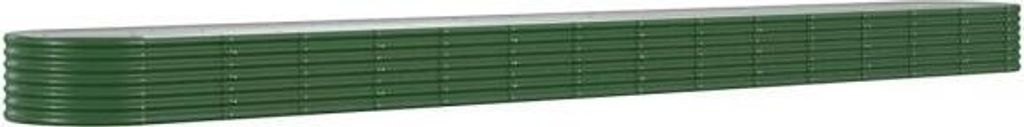VIDAXL -Planungsbox 620x80x36 cm Pulver -Stahlgrün Zdjęcie produktu 