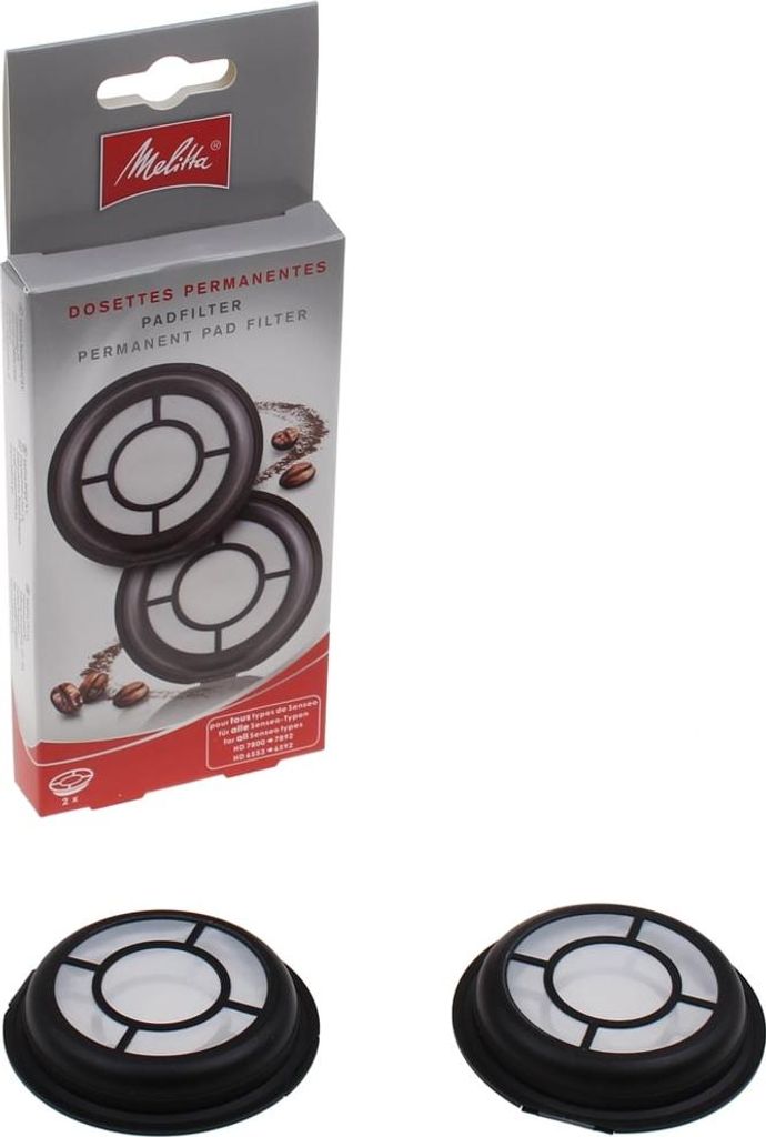 2x DEKAROX Permanent-Kaffeepads Für Senseo (HD700 Bis HD7874) – Mit Löffel, Spülmaschinenfest
