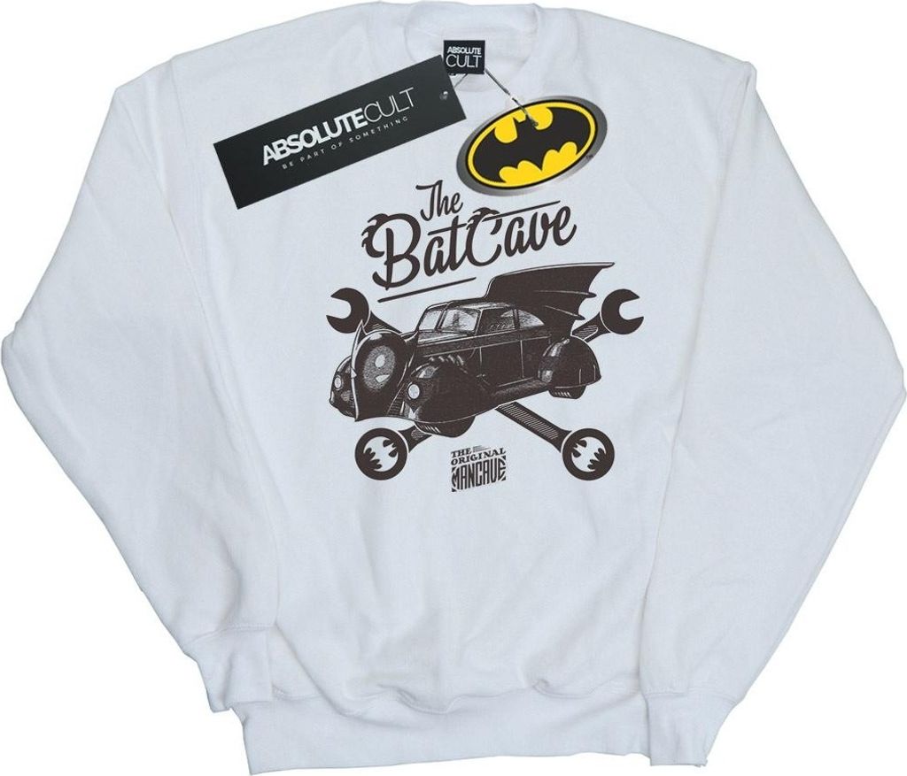 DC Comics - "The Original Mancave" Sweatshirt für Herren BI12465 (XL) (Weiß)