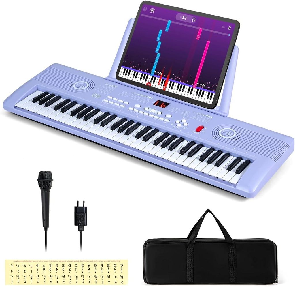 KOMFOTTEU Keyboard Piano 61 Tasten, E-Piano mit Produktbild 