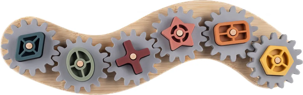 Puzzle éducatif ZOPA avec roues dentées en silicone pour l'éveil bébé