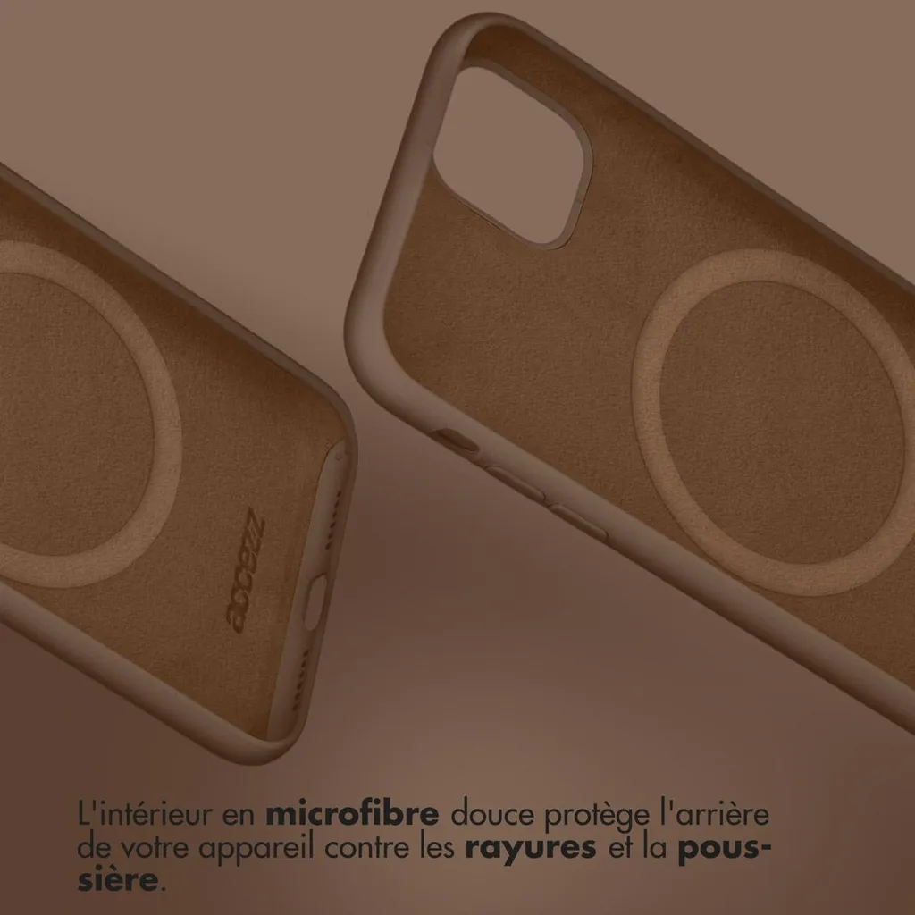 Recensione Cover Accezz Silicone MagSafe iPhone 16 Plus Marrone - 3