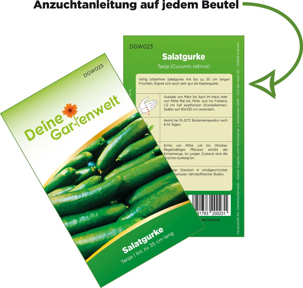 Gemüsesamen Set - 12 Sorten Samen - Saatgut Sortiment - Produktbild 3