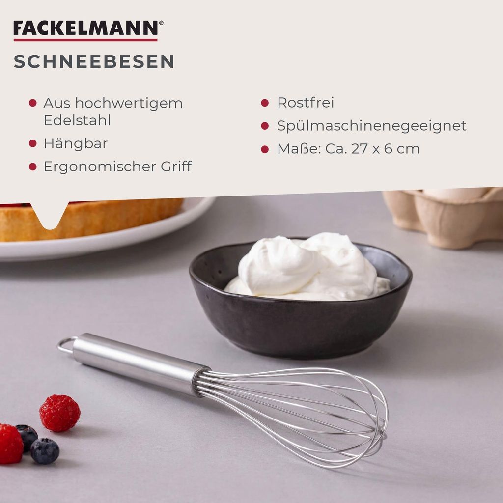 Fackelmann Schneebesen 26 cm, Ballonschneebesen aus Produktbild 