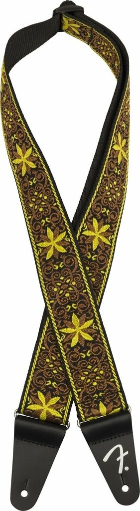 Fender Pasadena Woven Strap Textilgurte für Gitarren Yellow Wallflower