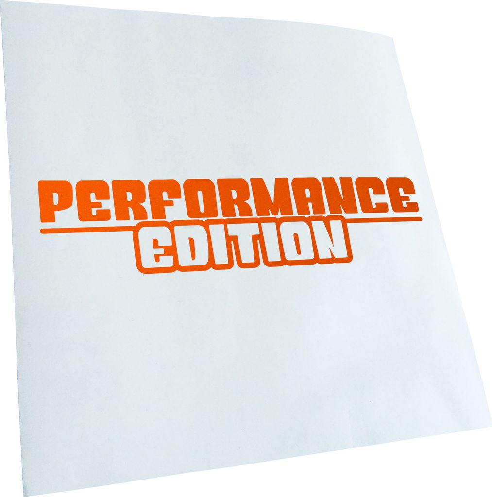 Kiwistar - Autoaufkleber - Performance Edition - Orange - 30x8cm - Aufkleber für Auto, Laptop, Fahrrad, LKW, Motorrad mehrfarbig JDM Decal Racing
