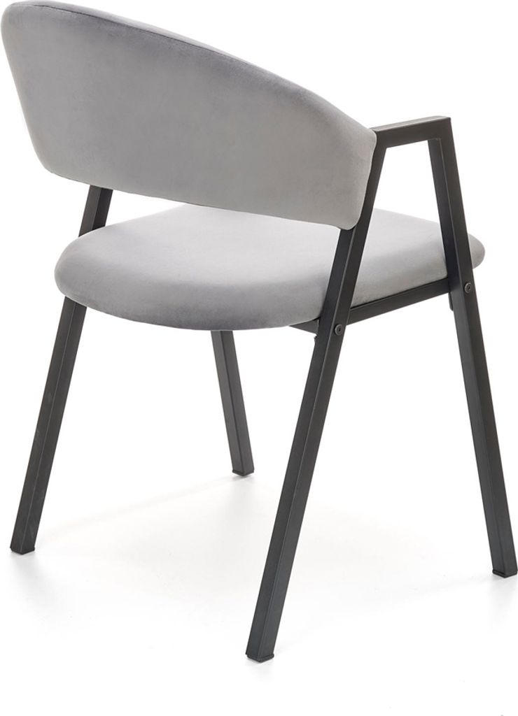 Halmar Jídelní židle K473 - šedá / černá Obrázek produktu 4