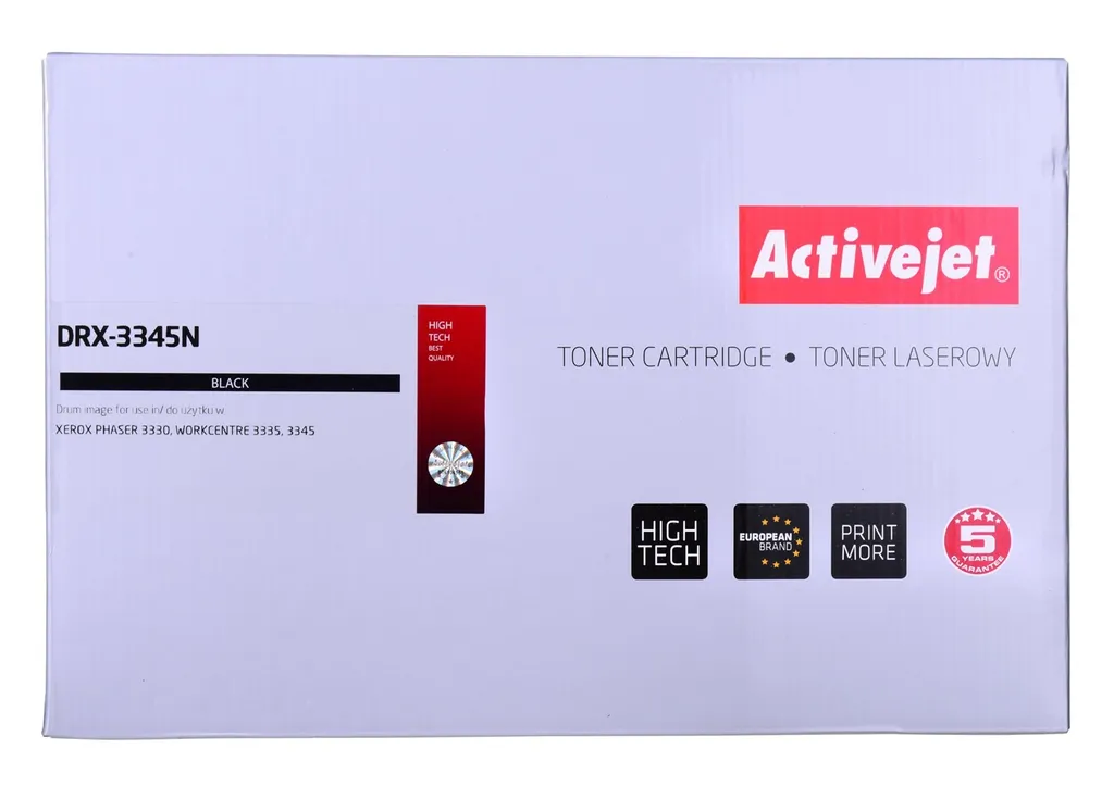 Tambour de Remplacement Activejet DRX-3345N Noir pour Bureau Xerox