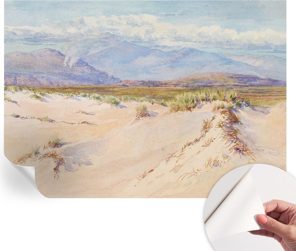 Selbstklebende Wandtapete - Dekorative Tapete für Wohnzimmer - Klebefolie für Wandbilder - Tapetenfolie für Wanddekoration - 312x219 cm - Wüste...