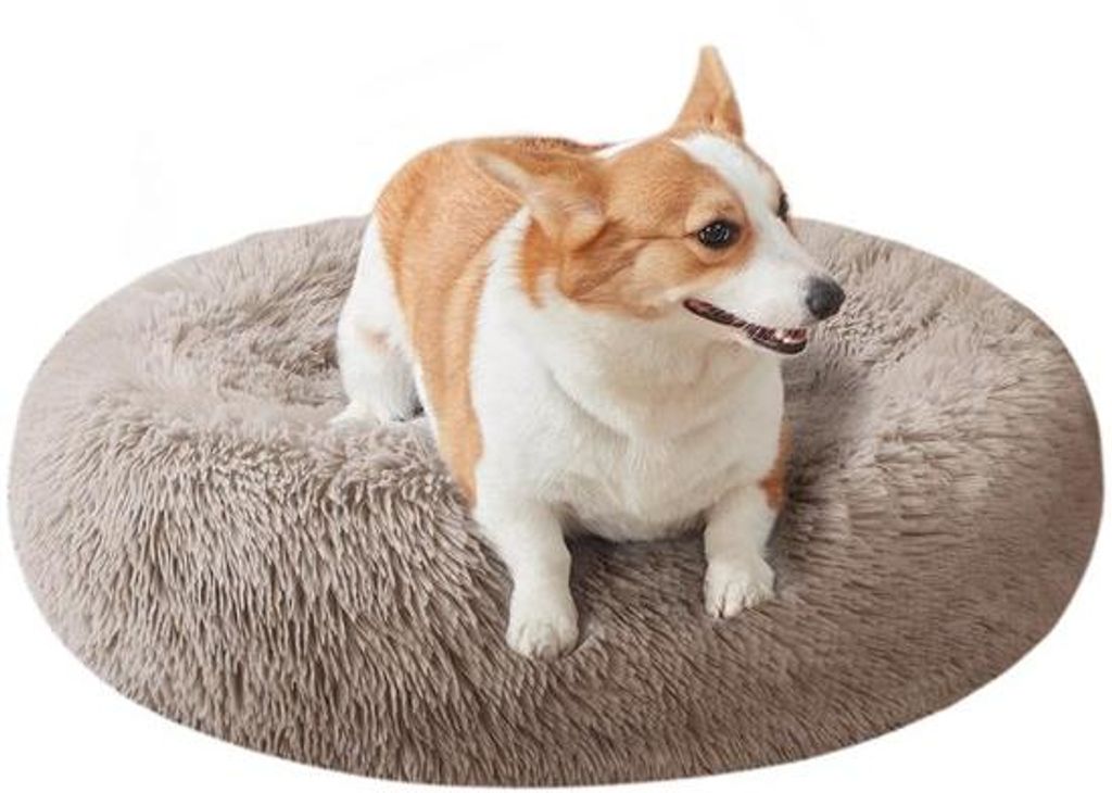 Wasbares Rundes Hundebett 70cm weich antirutsch