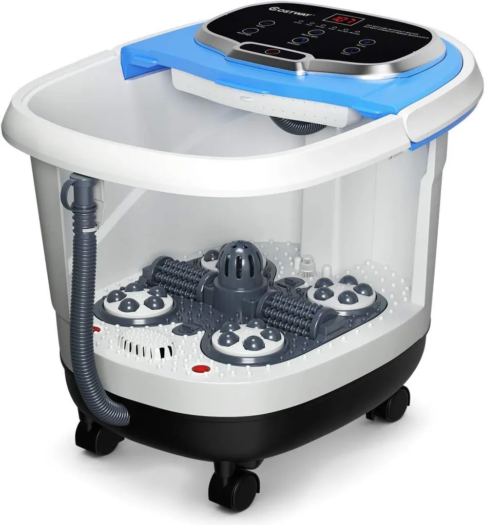 Appareil massage pieds Shiatsu avec rouleaux et chauffage 35-48°C