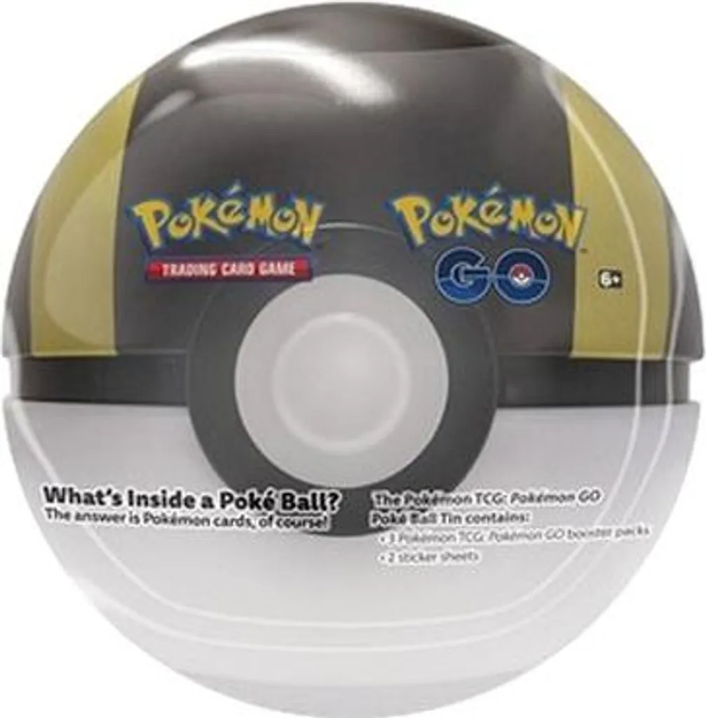 Pokémon GO Ultra Ball Tin : Boîte Métallique Collector avec Boosters