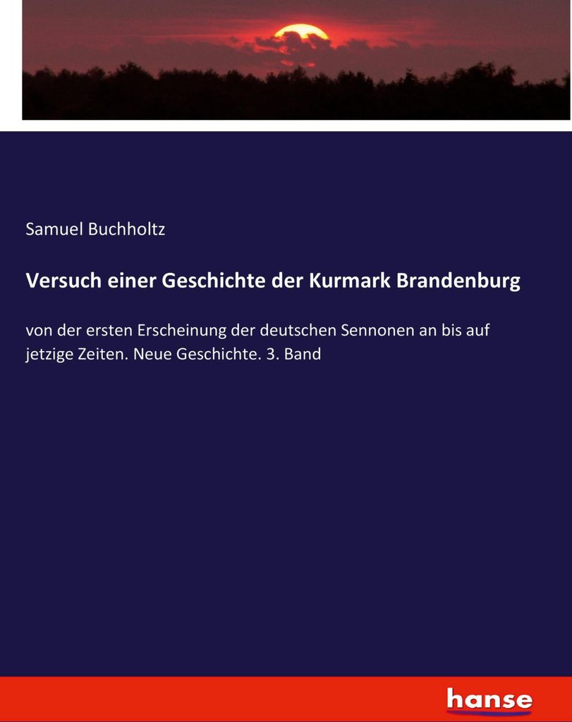 Versuch einer Geschichte der Kurmark Brandenburg