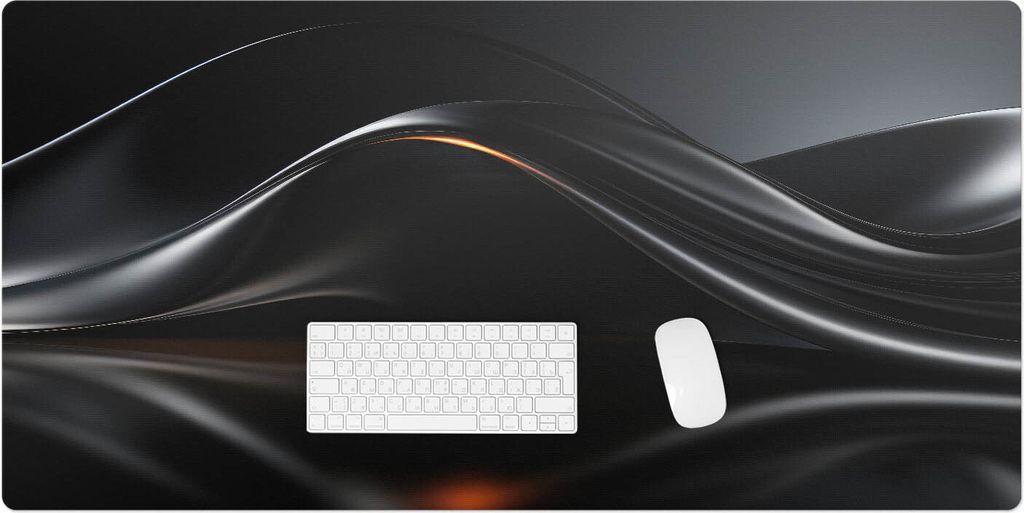 Wellenförmige Reflexionen – Schreibtischunterlage – Rutschfeste Tischunterlage – Schreibtischmatte für Büro & Zuhause – Schreibunterlage...