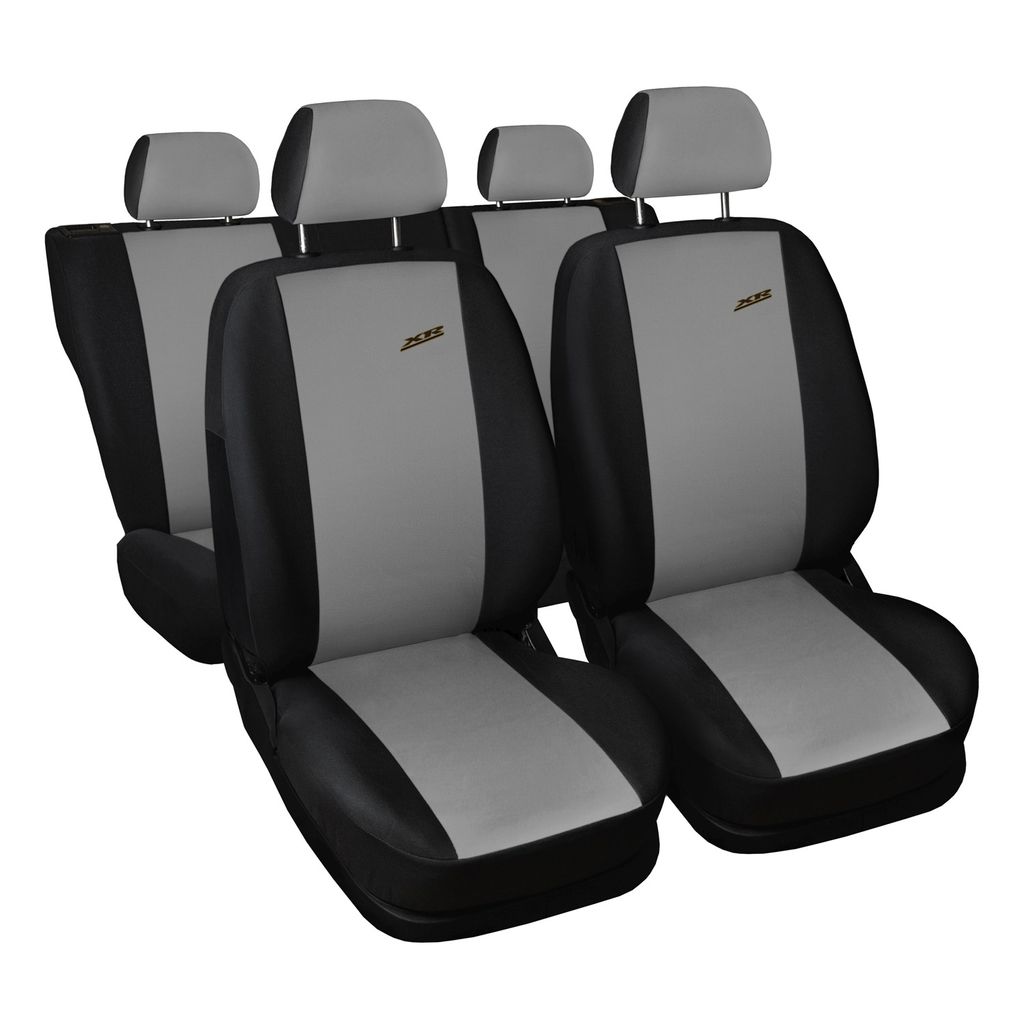 XR Universal Autositzbezüge - Polyester Komplettset Hellgrau