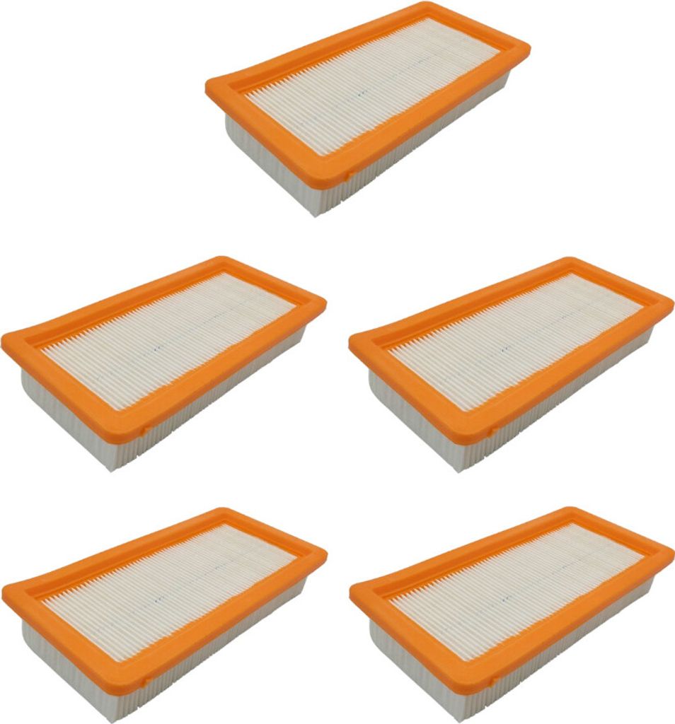 5x Motorschutz-Filter Flachfaltenfilter Lamellenfilter Ersatz für Kärcher 6.414-631.0 DS 5200 DS 5500 DS 5600 DS 5800 DS 6000 DS 6 DS 6 Premium K...