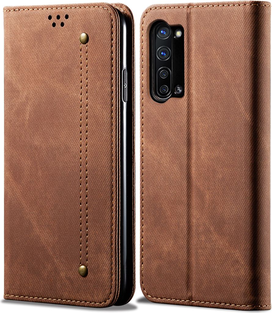 OPPO Find X2 Lite Housse, LaimTop Denim Cuir Portefeuille Image du produit 