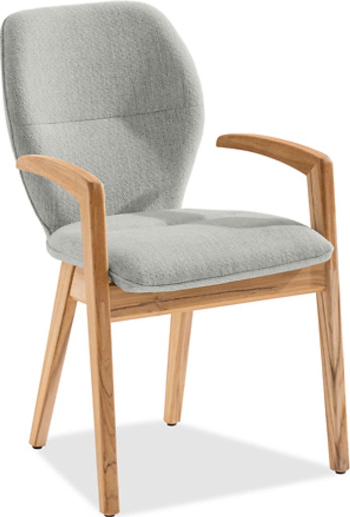 2er Set Niehoff Lugano Polsterstuhl Teak/Kunstfaser