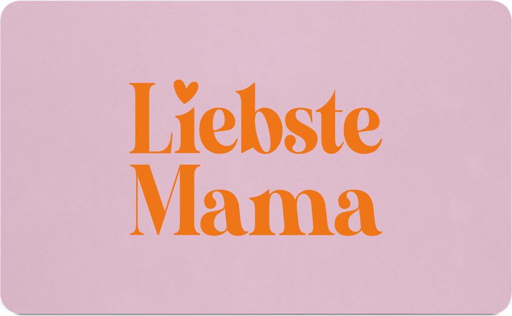 PPD Liebste Mama D@H Tray, Frühstücksbrettchen, Brettchen, Frühstück, Resopal, Rosa, 586003084