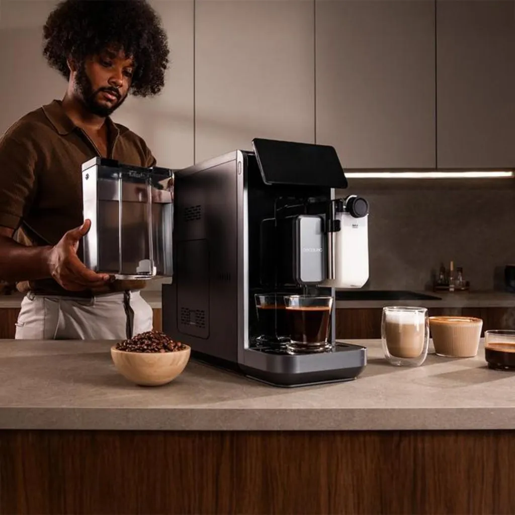 Cecotec Cremmaet Lungo Latte Machine à café 19 bars et mousseur lait