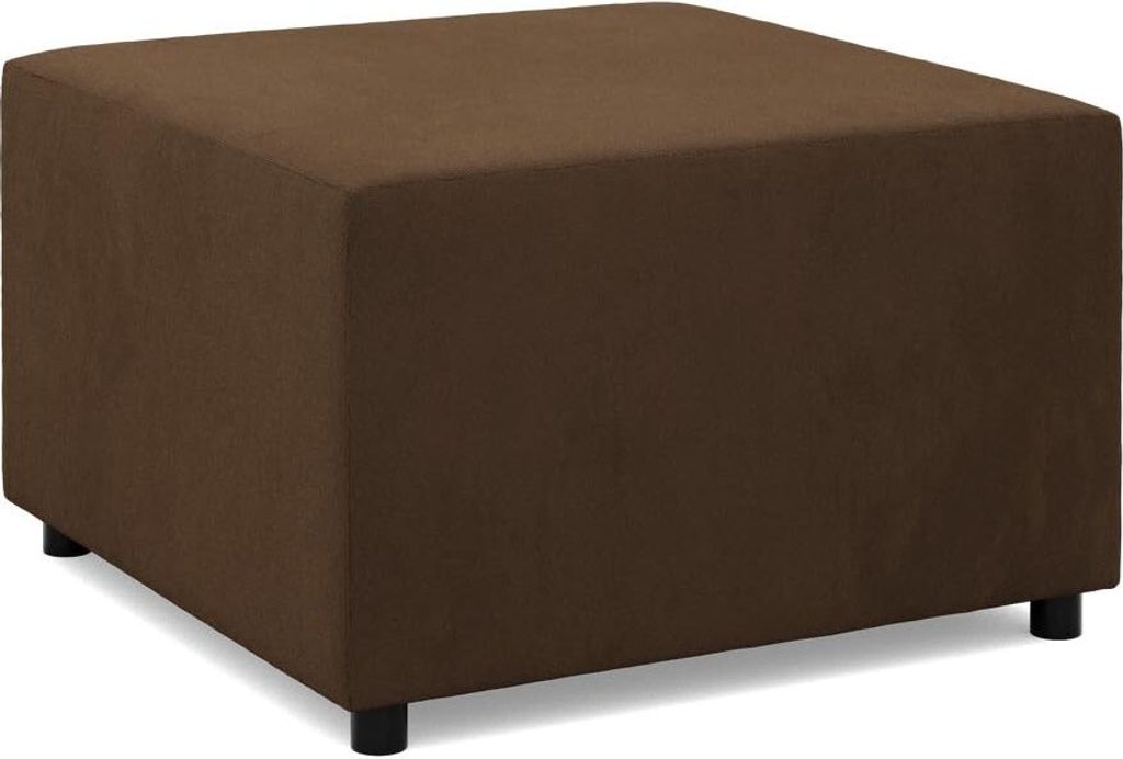 Sitzpouf für das Wohnzimmer 70 x 70 cm, Dunkelbraun