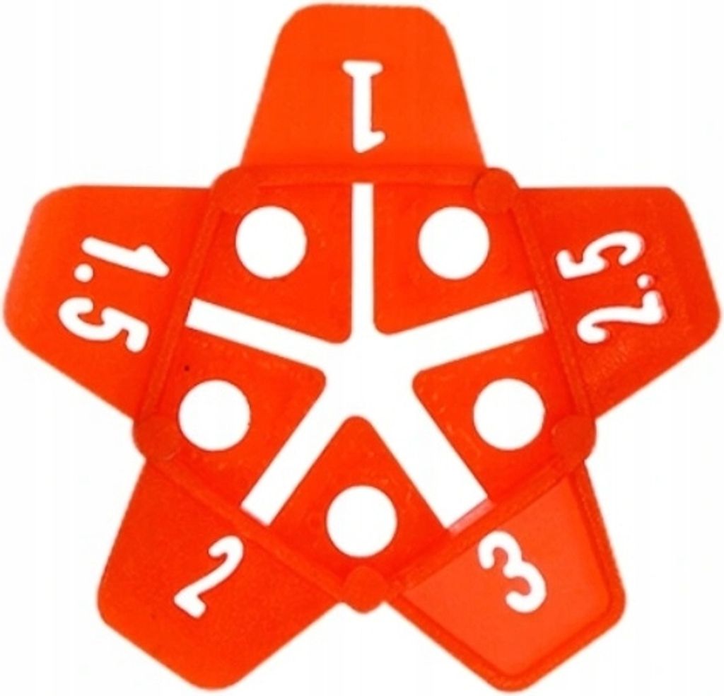 Gwiazdki dystansowe do glazury 50szt. / silver