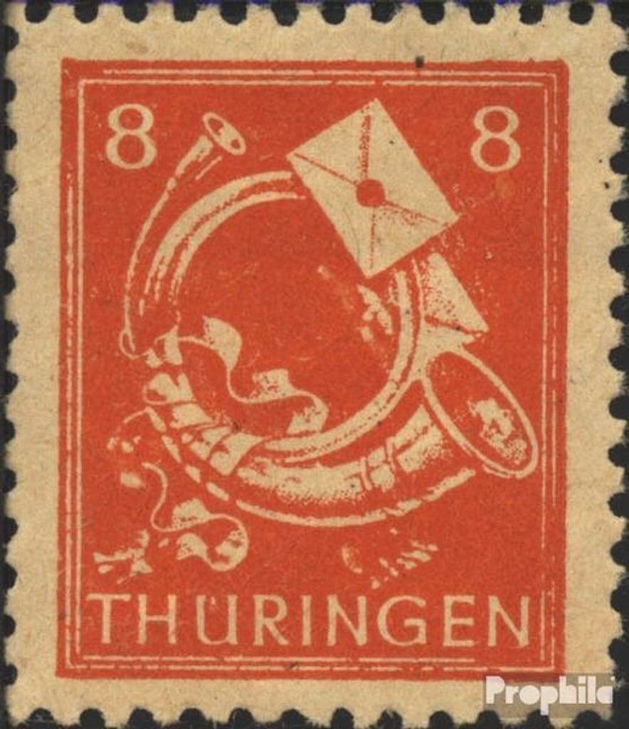 Briefmarken Sowjetische Zone (All.Bes.) 1945 Mi 96A Y yy , Produktbild 