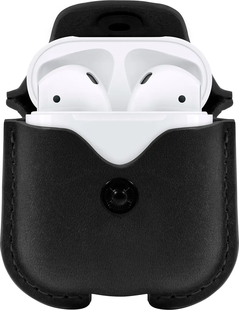 AirSnap Twelve South Noir - Ne perdez plus vos AirPods grâce au Cuir