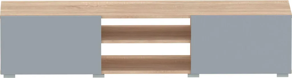 Mobile TV Industrial-Chic Rovere e Celeste 140cm | Stile Unico - 1